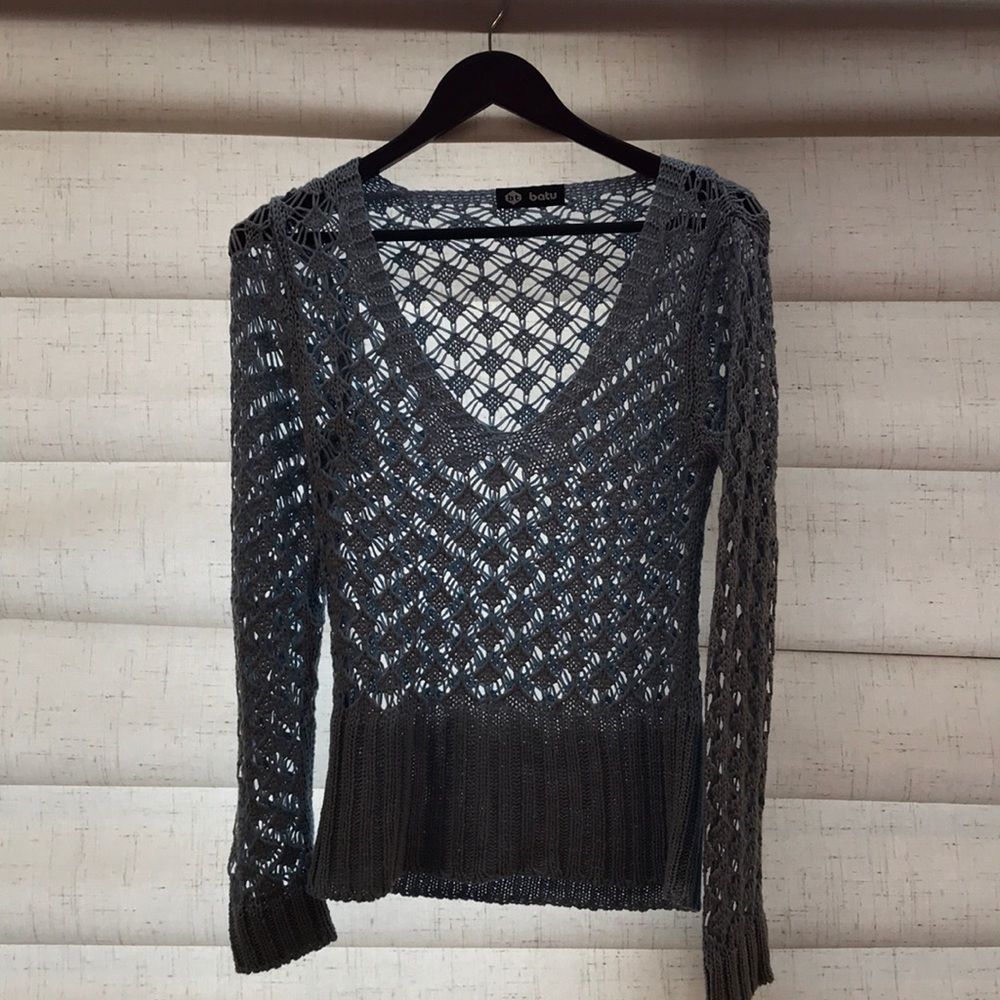 Knitted Blue Sweater